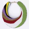 African Beaded Leather Necklace to be worn in any occasion.