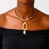 BAZU Brass pendant necklace is elegantly made and can be worn in any occasion.