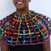 AYABU African Ankara fabric necklace