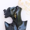 IDI Ankh Brass earrings