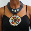 BOBASI Beaded Leather necklace