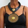 KABETE Beaded Leather necklace