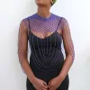 DEMBA Beaded shawl necklace