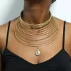 FARIJI African brass necklace