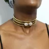 FIDA African brass choker necklace
