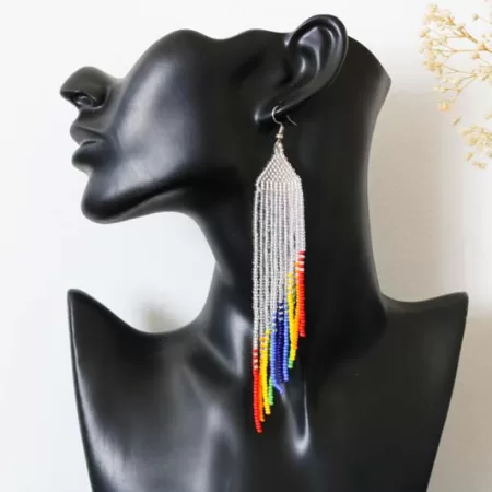 FATIMA African Beaded Earrings